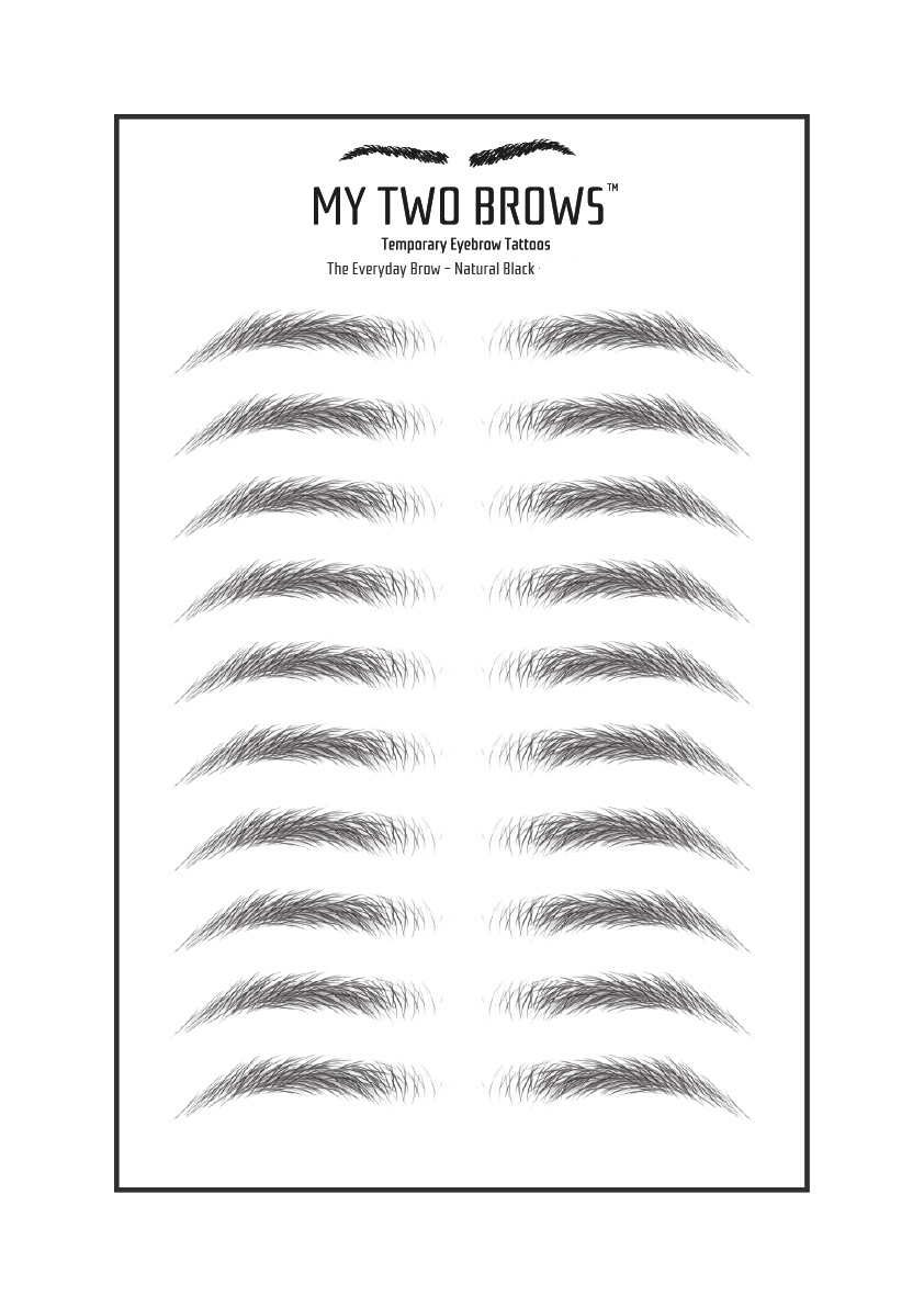 Temporary Realistic Eyebrow Tattoos | Semi Permanent