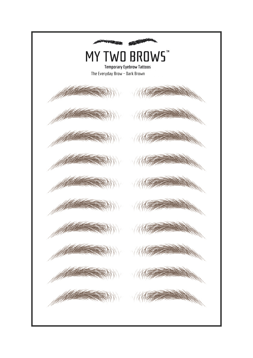 Temporary Realistic Eyebrow Tattoos | Semi Permanent