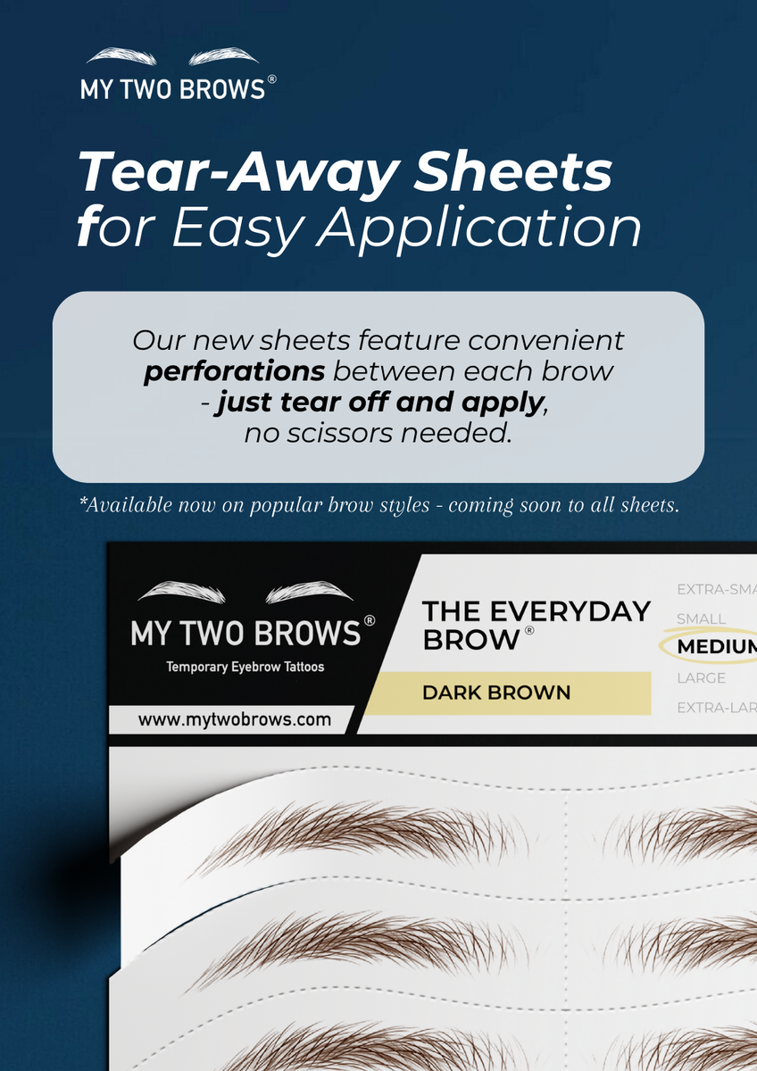 Temporary Realistic Eyebrow Tattoos | Semi Permanent
