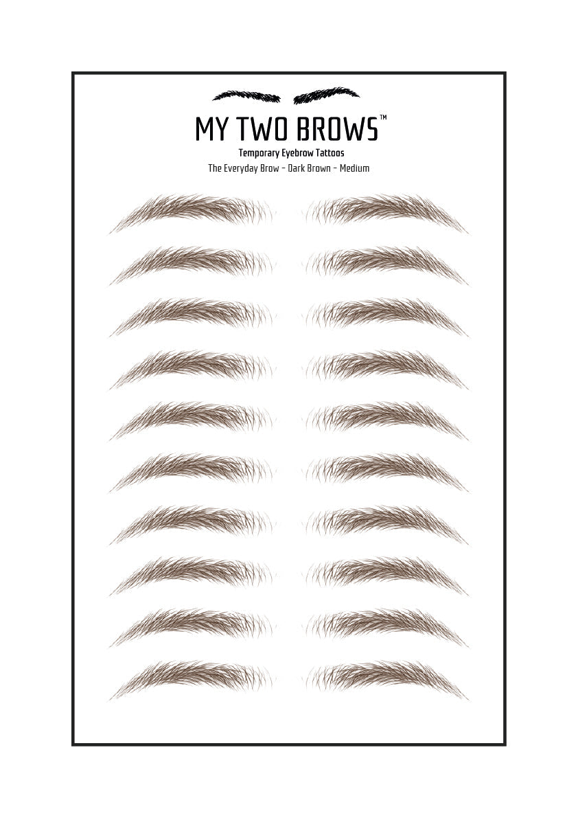 Temporary Realistic Eyebrow Tattoos | Semi Permanent