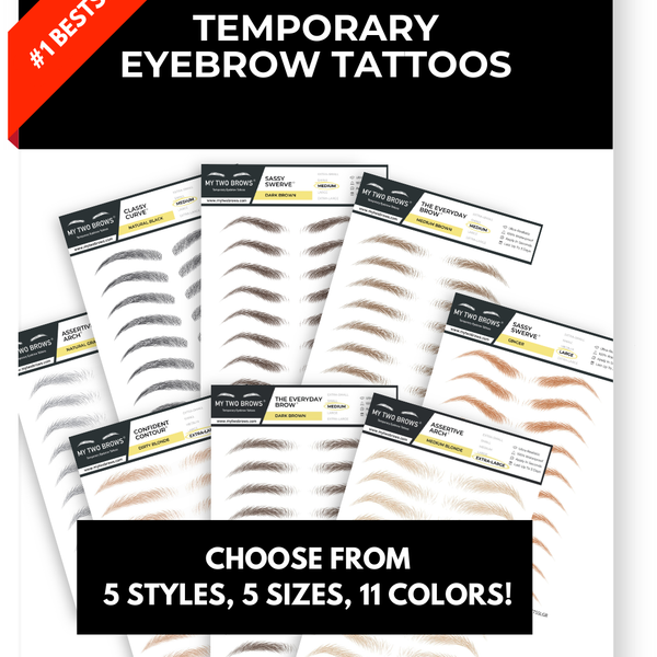 Temporary Realistic Eyebrow Tattoos | Semi Permanent