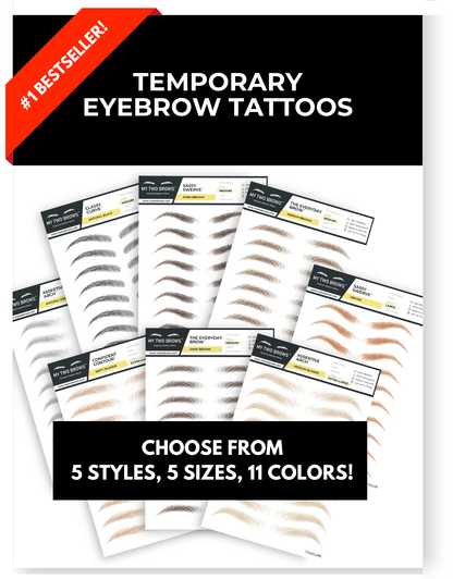 Temporary Realistic Eyebrow Tattoos | Semi Permanent
