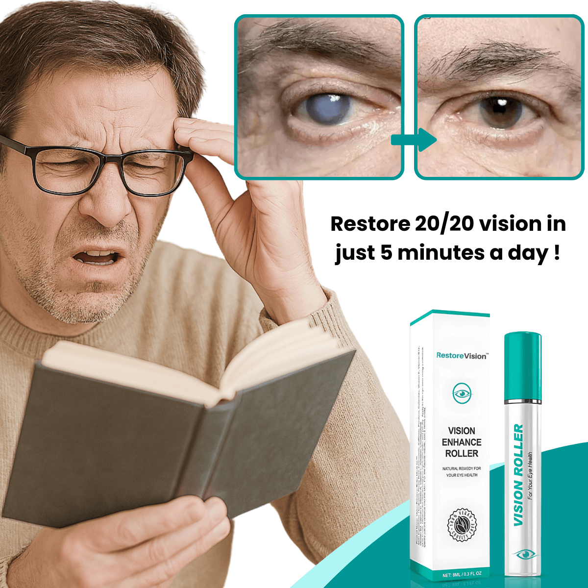 RestoreVision™ | Restore 20/20 vision in just 5 minutes a day – no surgery required!